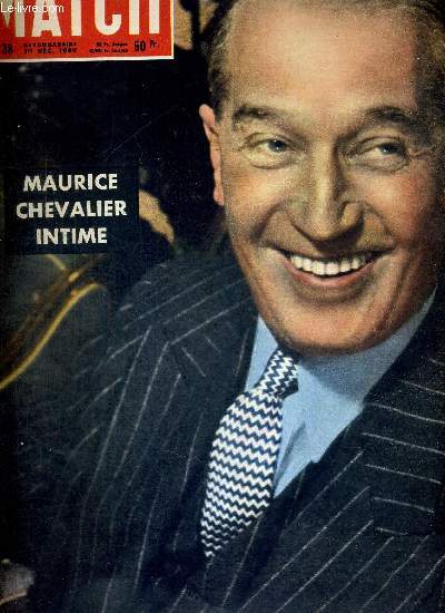 PARIS MATCH N 38 - Maurice Chevalier intime - le plus grand portraitiste du monde - la reine de Grce porte en triomphe - cette anne les enfants ont des jouets de grandes personnes - la duchesse rouge tient tte  Franco...