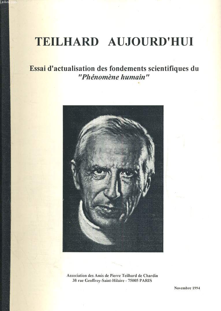 Teilhard aujourd'hui