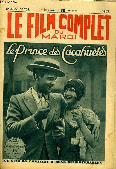LE FILM COMPLET DU MARDI N 708 - 8EME ANNEE - LE PRINCE DES CACAHUETES