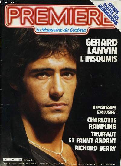PREMIERE N 71 - GERARD LANVIN L'INSOUMIS