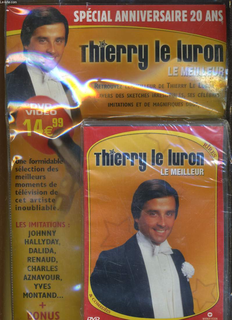 DVD DE THIERRY LE LURON, LE MEILLEUR. SPECIAL ANNIVERSAIRE 20 ANS