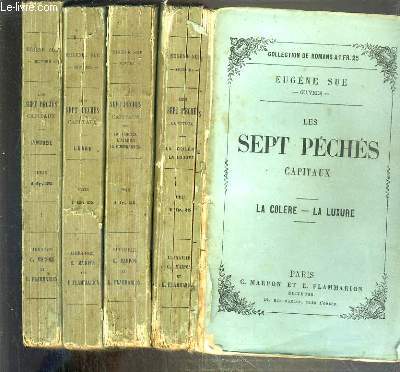 LES SEPT PECHES CAPITAUX - 4 VOLUMES - L'ORGUEIL + L'ENVIE + LA PARESSE, L'AVARICE, LA GOURMANDISE + LA COLERE, LA LUXURE