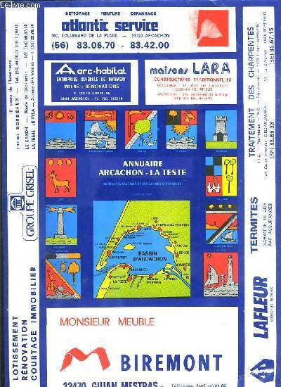 ANNUAIRE ARCACHON - LA TESTE - BASSIN D' ARCACHON ET BISCAROSSES, SANGUINET 1984
