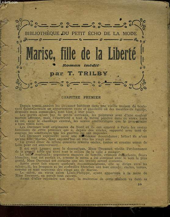 MARISE, FILLE DE LA LIBERTE