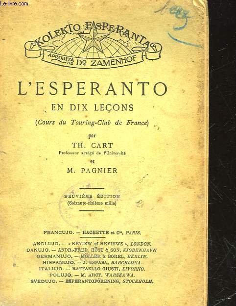 L'ESPERANTO EN 10 LECONS