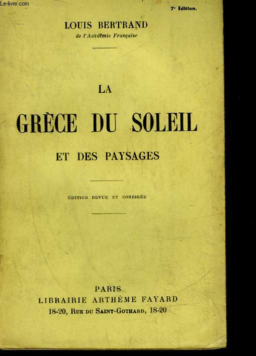 LA GRECE DU SOLEIL ET DES PAYSAGES