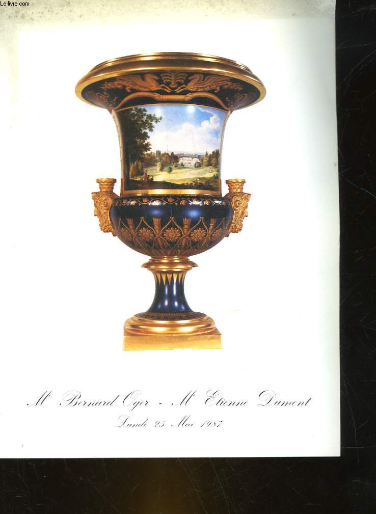 1 CATALOGUE DE VENTE AUX ENCHERES - BIJOUX - OBJETS DE VITRINE - ARGENTERIE ANCIENNE - OBJETS D'ART ET D'AMEUBLEMENT - SIEGES ET MEUBLES ANCIENS