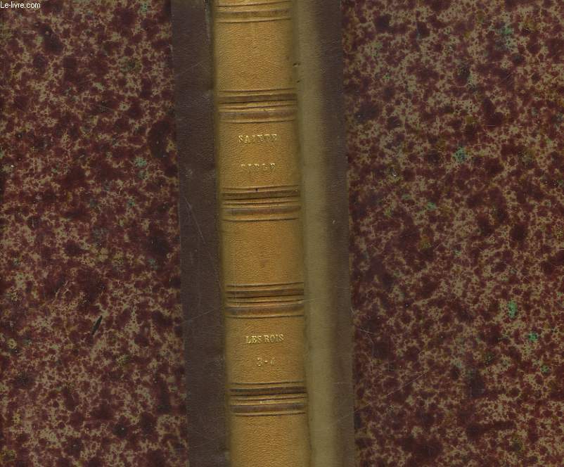 SAINTE BIBLE TRADUITE D'APRES LES TEXTES SACRES, AVEC LA VULGATE - TOME 5 (BIS) - LES ROIS - 3 ET 4 LIVRES