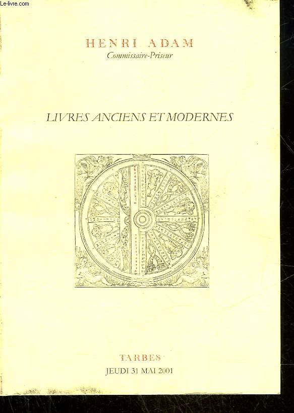 CATALOGUE DE LIVRES ANCIENS ETMODERNES