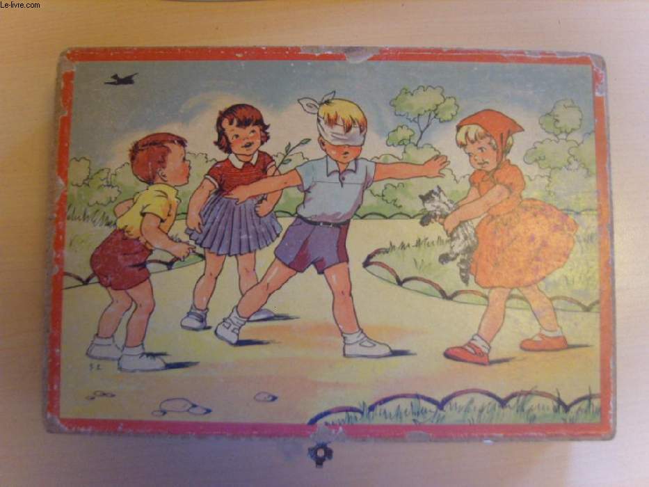 JEUX ANCIEN PUZZLE ENFANT A 24 CUBES