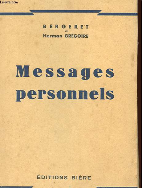 MESSAGES PERSONNELS