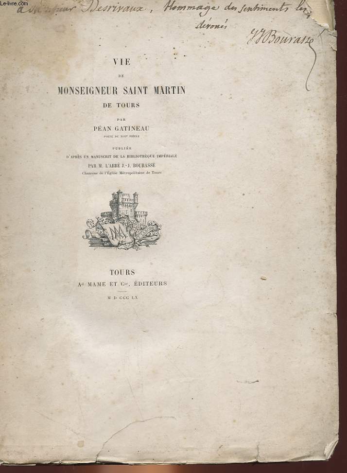 VIE DE MONSEIGNEUR SAINT MARTIN DE TOURS