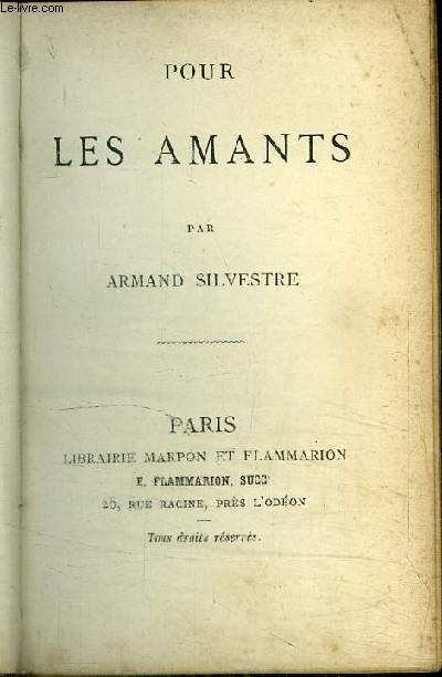 POUR LES AMANTS