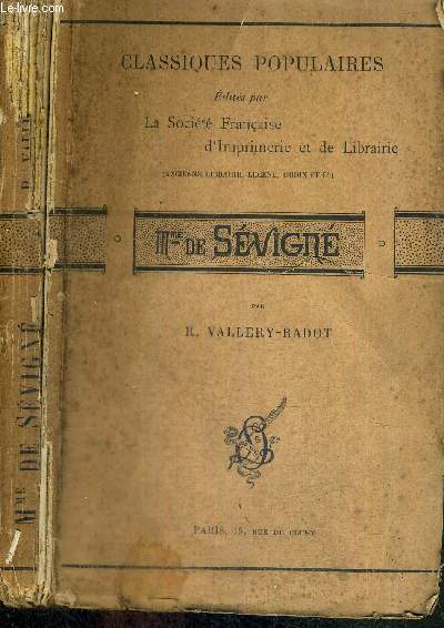 MADAME DE SEVIGNE - CLASSIQUES POPULAIRES
