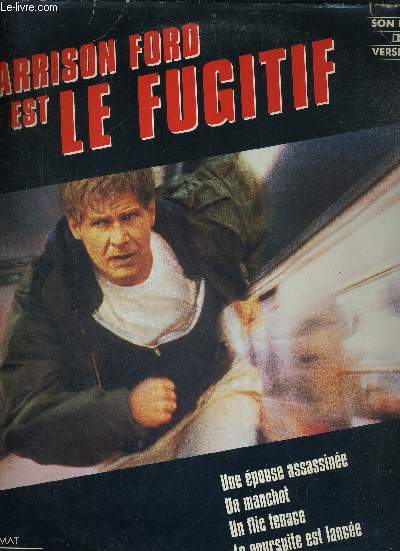 1 LASERDISC - HARRISON FORD EST LE FUGITIF - Une pouse assassine, un manchot, un flic tenace, la poursuite est lance / Distribution : Harrison Ford / Tommy Lee Jones / Sela Ward / Jeroen Krabbe / Julianne Moore