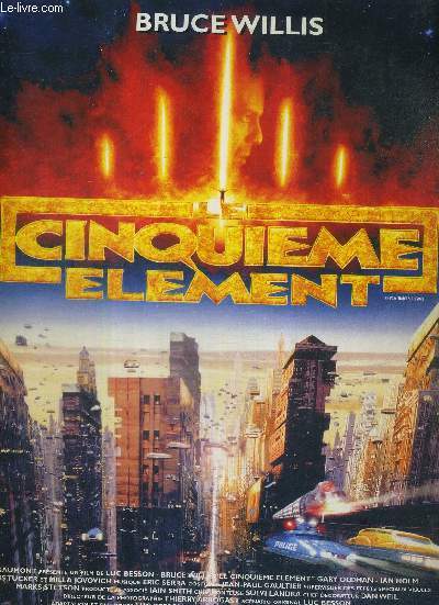 1 DOUBLE LASERDISC - LE CINQUIEME ELEMENT - UN FILM DE LUC BESSON - AVEC BRUCE WILLIS - GARY OLDMAN - MILLA JOVOVICH