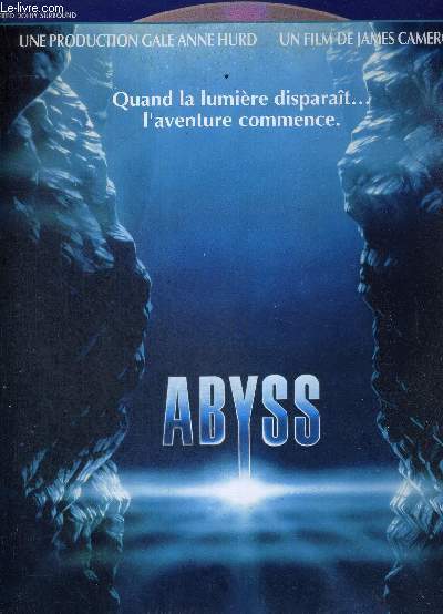 1 DOUBLE LASERDISC - ABYSS - UN FILM DE JAMES CAMERON - AVEC ED HARRIS - MARY ELIZABETH MASTRANTONIO ET MICHAEL BIEHN