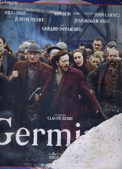 1 DOUBLE LASERDISC - GERMINAL - UN FILM DE CLAUDE BERRI - AVEC MIOOU MIOU - RENAUD - JEAN CARMET - JUDITH HENRY - GERARD DEPARDIEU - ET JEAN ROGER MILO