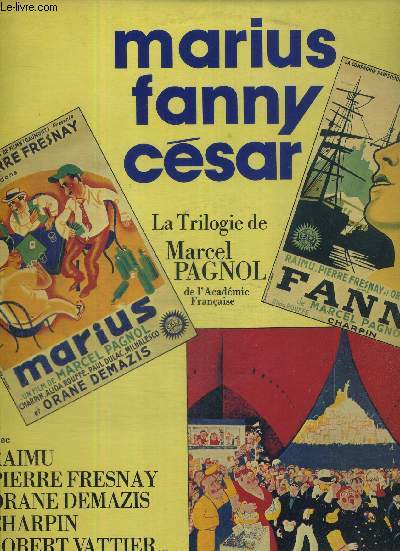 1 COFFRET DE 2 DISQUES : LA TRILOGY DE MARCEL PAGNOL - MARIUS - FANNY - CESAR - avec Raimu, Pierre Fresnay, Orane Demazis, Charpin, Robert Vattier...