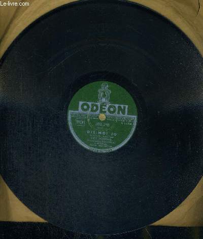 1 DISQUE AUDIO 78 TOURS - YVES MONTAND - 282.308 ODEON - les momes de mon quartier / Dis-moi Jo.