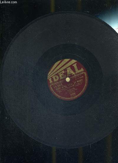 1 DISQUE AUDIO 78 TOURS - LE PLAISIR DE LA PECHE : Fox-trot de l'oprette 