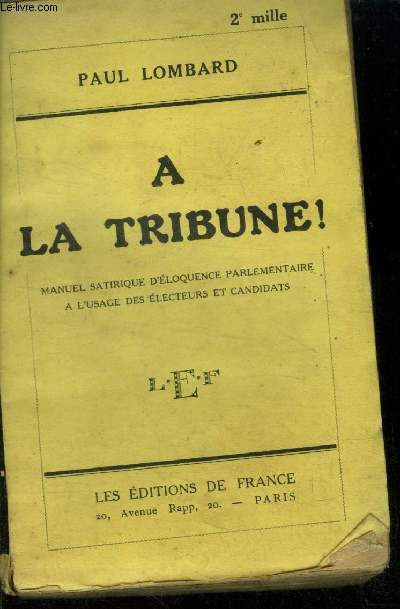 A la tribune !