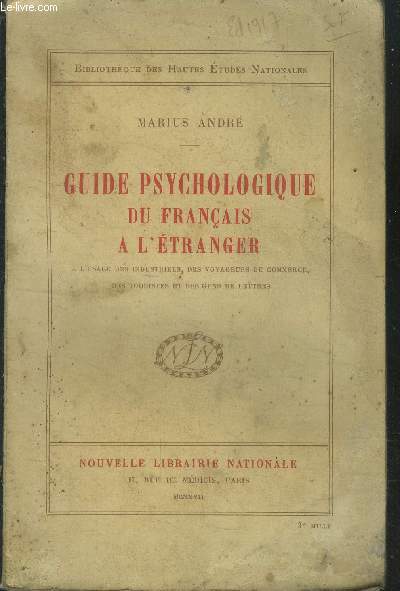 Guide psychologique du franais  l'tranger  l