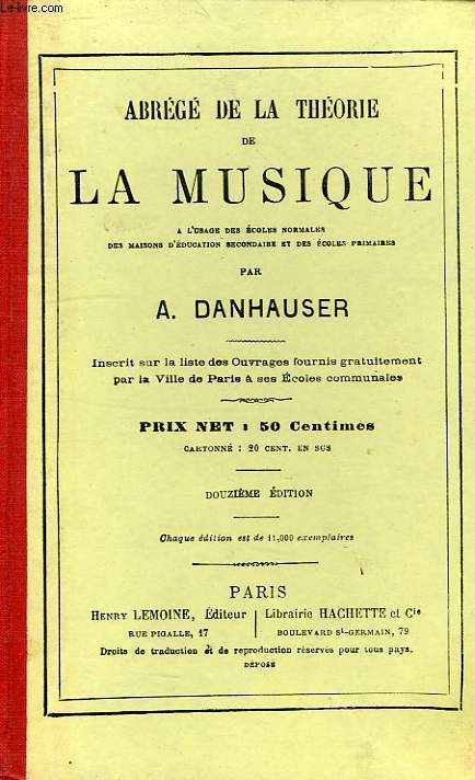 ABREGE DE LA THEORIE DE LA MUSIQUE