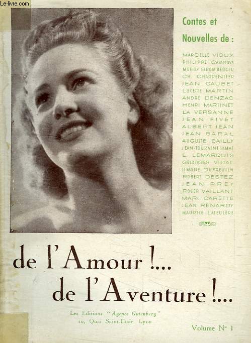 DE L'AMOUR !... DE L'AVENTURE !..., VOL. N 1