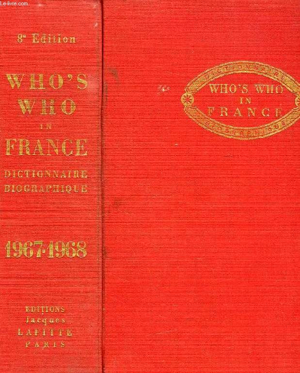 WHO'S WHO IN FRANCE, 1967-1968