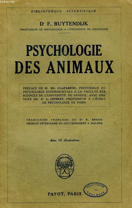 PSYCHOLOGIE DES ANIMAUX