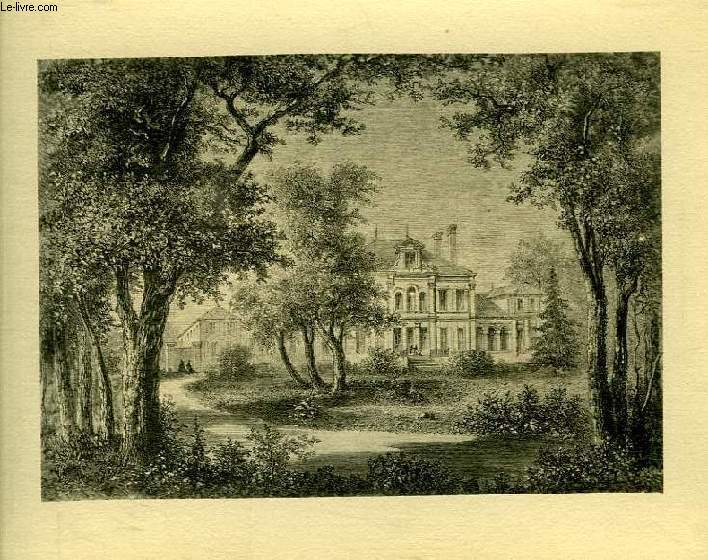 CHATEAU ET PARC XVIIIe - XIXe SIECLE (1 GRAVURE EN REPRODUCTION)