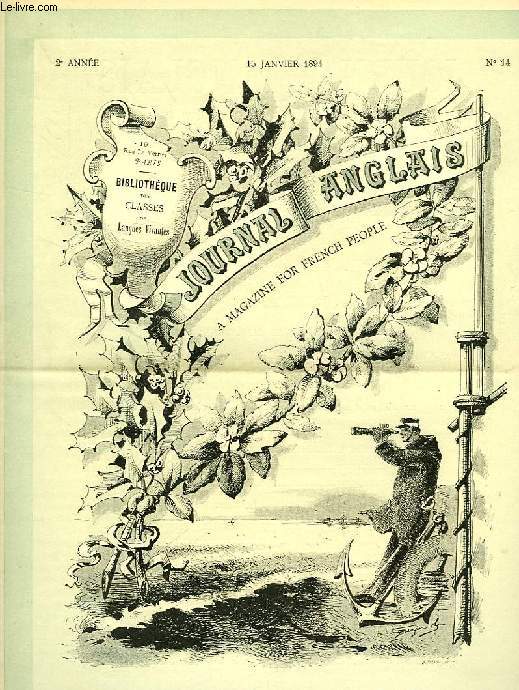 JOURNAL ANGLAIS, A MAGAZINE FOR FRENCH PEOPLE, 2e ANNEE, N 14, 15 JAN. 1894