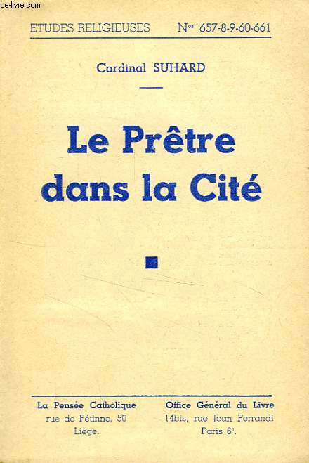 LE PRETRE DANS LA CITE
