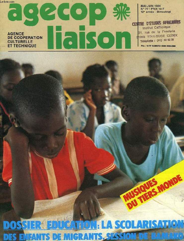 AGECOP LIAISON, N 77, MAI-JUIN 1984