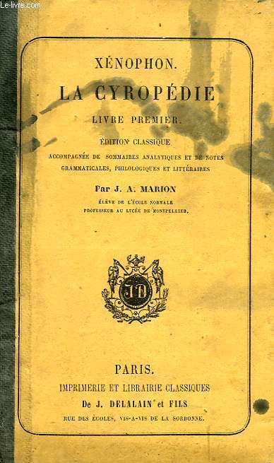 LA CYROPEDIE, LIVRE I
