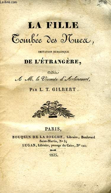 LA FILLE TOMBEE DES NUES, IMITATION BURLESQUE DE L'ETRANGERE