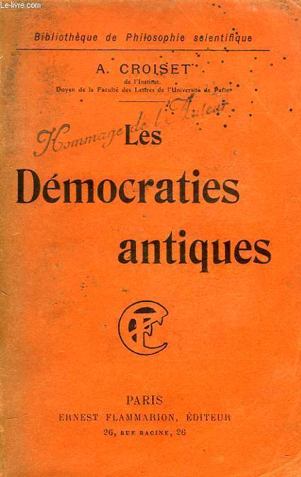 LES DEMOCRATIES ANTIQUES