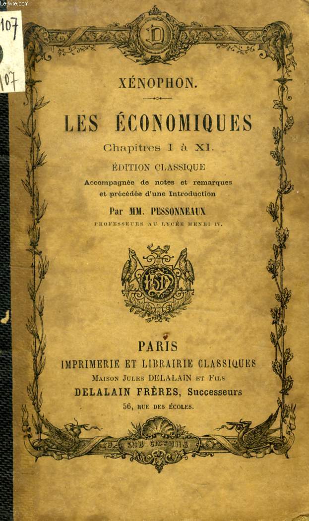 LES ECONOMIQUES, CHAPITRES I-IX
