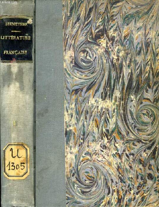 NOUVELLES ETUDES CRITIQUES SUR L'HISTOIRE DE LA LITTERATURE FRANCAISE, TOME II