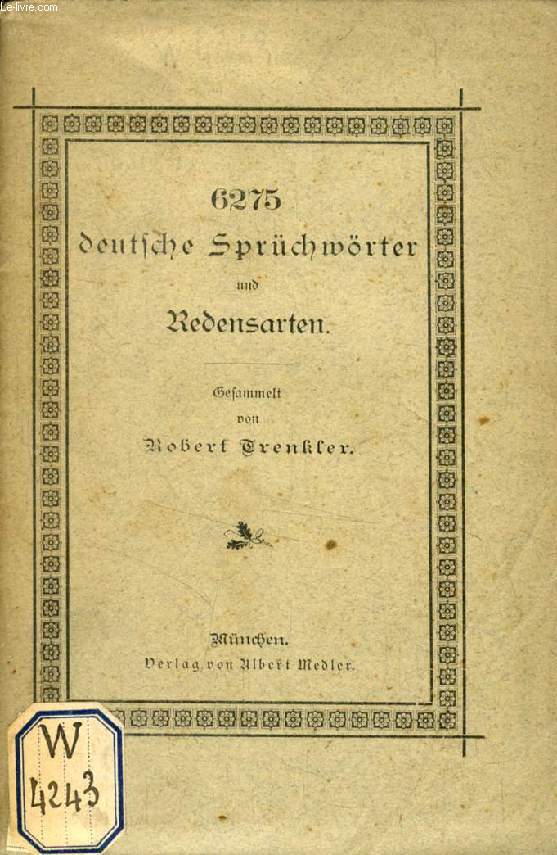 6275 DEUTSCHE SPRCHWRTER UND REDENSARTEN