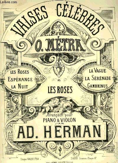 VALSES CELEBRES DE O. METRA
