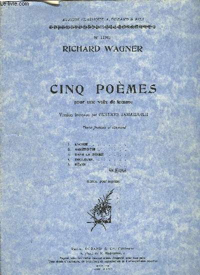 CINQ POEMES