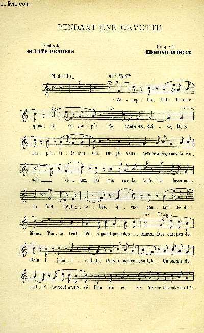 PENDANT UNE GAVOTTE