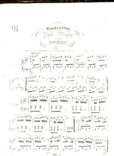 AIR DE VAUDEVILLE. VARIE POUR LE PIANO.