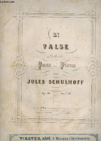 2 VALSE BRILLANTE POUR LE PIANO - OP.20.