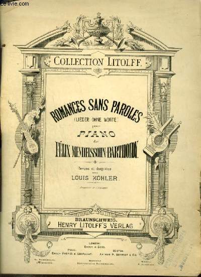 ROMANCES SANS PAROLES / LIEDER OHNE WORTE - POUR PIANO - 8 HEFT EN 1 VOL.