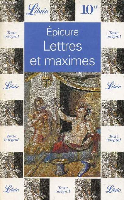 LETTRES ET MAXIMES