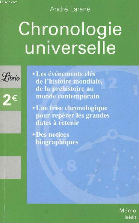 CHRONOLOGIE UNIVERSELLE