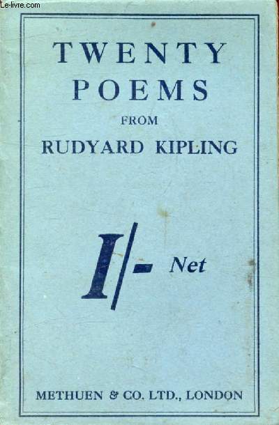 TWENTY POEMS FROM RUDYARD KIPLING